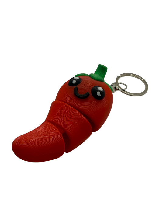 Flexi Chili Pepper Keychain