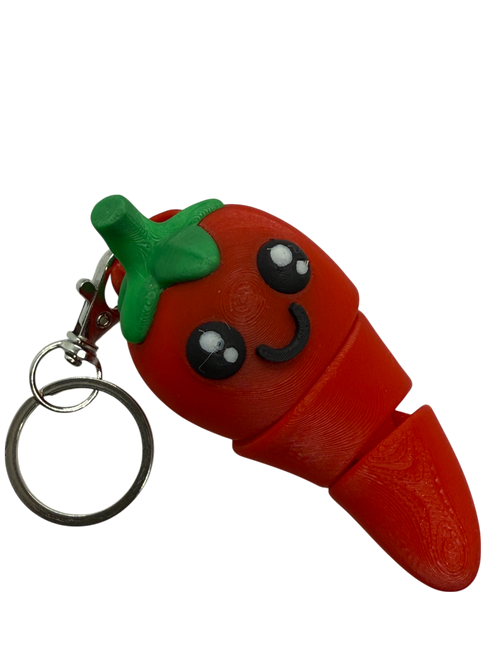 Flexi Chili Pepper Keychain